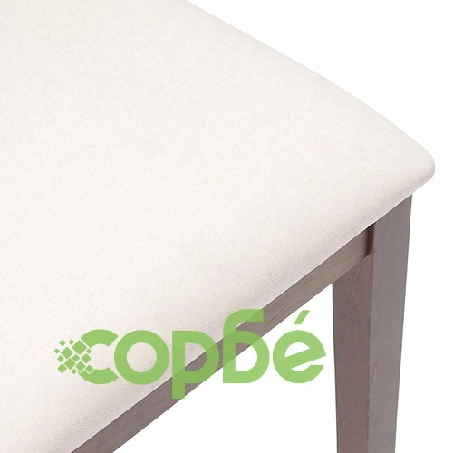 Трапезни столове с възглавници 2бр Кафяв масивна дървесина гума ➤ топ цена ➤ sorbe.bg