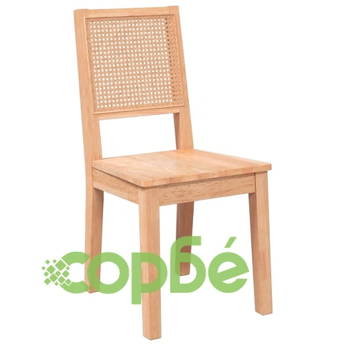 трапезни столове 2 бр. масивна дървесина гума ➤ топ цена ➤ sorbe.bg