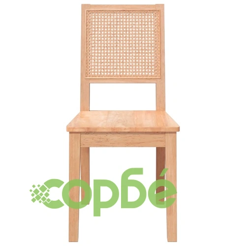 трапезни столове 2 бр. масивна дървесина гума ➤ топ цена ➤ sorbe.bg