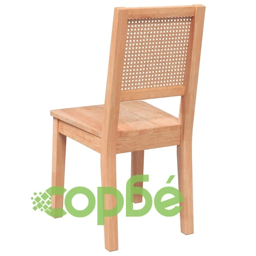 трапезни столове 2 бр. масивна дървесина гума ➤ топ цена ➤ sorbe.bg
