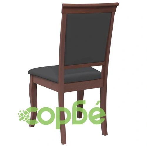 Трапезни столове с възглавници 2бр Кафяв масивна дървесина гума ➤ топ цена ➤ sorbe.bg