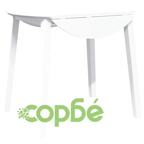 трапезна маса бяла масивна дървесина гума ➤ топ цена ➤ sorbe.bg