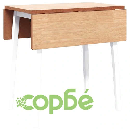 трапезна маса бяла масивна дървесина гума ➤ топ цена ➤ sorbe.bg