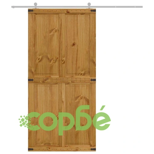 Врата за плевня CORONA 100x210 cm масивна дървесина бор ➤ топ цена ➤ sorbe.bg