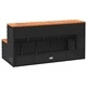 Стъпало за джакузи Black 100x50x50,5 cm Поли ратан