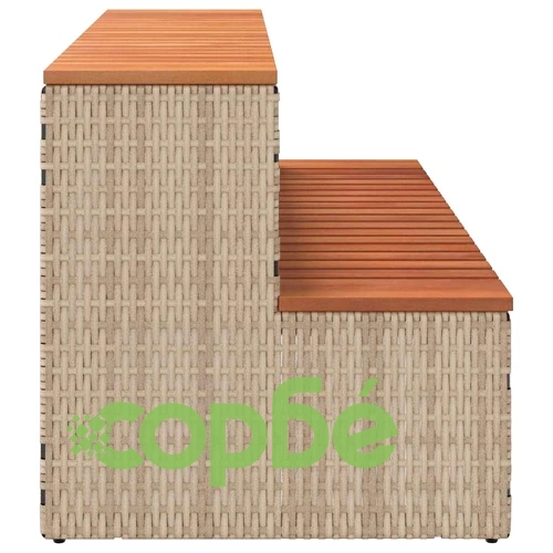 Стъпало за джакузи Beige 100x50x50,5 cm Поли ратан ➤ топ цена ➤ sorbe.bg