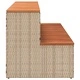 Стъпало за джакузи Beige 100x50x50,5 cm Поли ратан