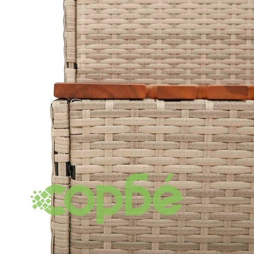 Стъпало за джакузи Beige 100x50x50,5 cm Поли ратан ➤ топ цена ➤ sorbe.bg
