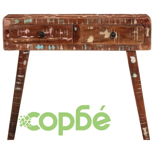 Конзолна маса 90x32x75 cm Масивна дървесина Възстановена ➤ топ цена ➤ sorbe.bg