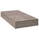 Шезлонг с плаваща възглавница Grey Poly Rattan