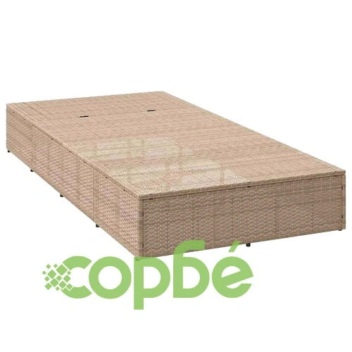 Шезлонг с плаваща възглавница Beige Poly Rattan ➤ топ цена ➤ sorbe.bg