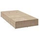 Шезлонг с плаваща възглавница Beige Poly Rattan