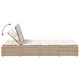 Шезлонг с плаваща възглавница Beige Poly Rattan