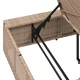 Шезлонг с плаваща възглавница Beige Poly Rattan