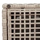 Градински табуретки с възглавници 2 бр Светло сиво 40x40x43 см