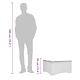Градински табуретки с възглавници 2 бр. бежови 55x55x36 cm