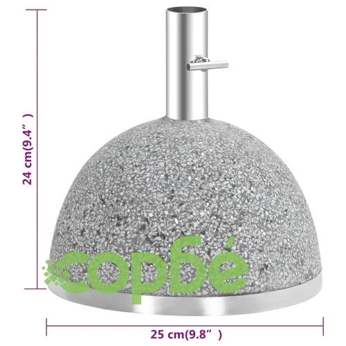 Eschert Design Стойка за чадър, 11,5 кг, 25x25x24 см, сив, PV11 ➤ топ цена ➤ sorbe.bg