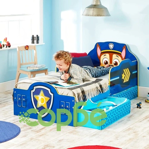 Paw Patrol Детско легло с чекмеджета 145x68x77 см синьо WORL268007 ➤ топ цена ➤ sorbe.bg