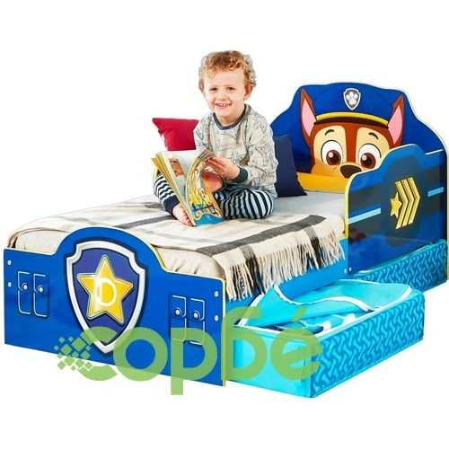Paw Patrol Детско легло с чекмеджета 145x68x77 см синьо WORL268007 ➤ топ цена ➤ sorbe.bg