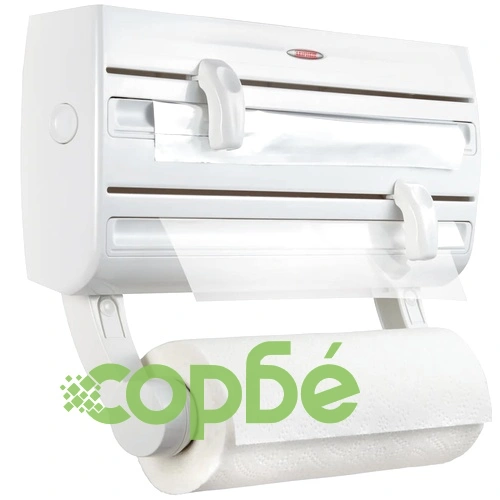 Leifheit Стенна поставка за кухненски ролки, Parat F2, бяла, 25771 ➤ топ цена ➤ sorbe.bg