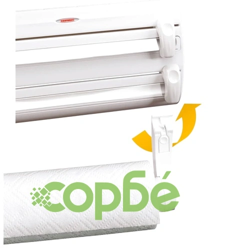 Leifheit Стенна поставка за кухненски ролки, Parat F2, бяла, 25771 ➤ топ цена ➤ sorbe.bg