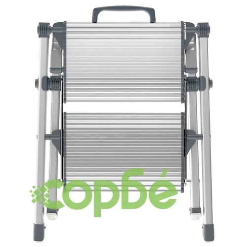 Hailo Домакинска стълба 2 стъпала Mini Comfort 45 см алуминий 4310-100 ➤ топ цена ➤ sorbe.bg