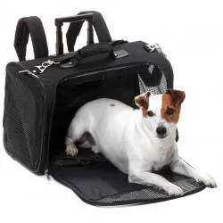 FLAMINGO Чанта за куче Smart Trolley Norton черна 54x25,5x36,5см 31470