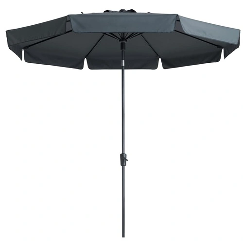 Madison Градински чадър Flores Luxe, 300 см, кръгъл, сив ➤ топ цена ➤ sorbe.bg