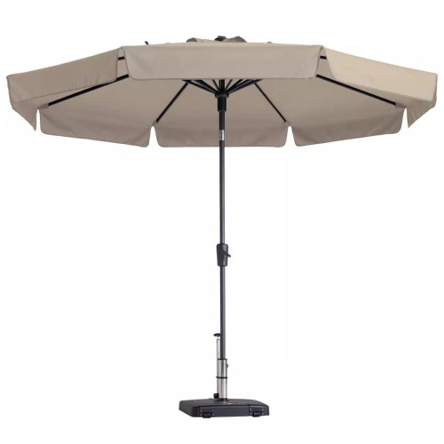 Madison Градински чадър Flores Luxe, 300 см, кръгъл, екрю ➤ топ цена ➤ sorbe.bg