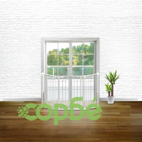 Noma Предпазна врата Modular, 3 панела, метал, бяла, 94054 ➤ топ цена ➤ sorbe.bg