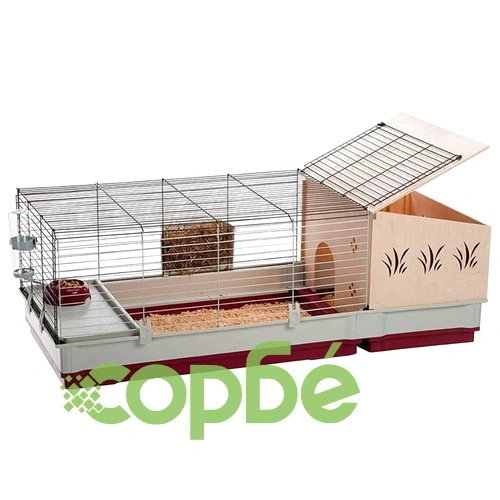 Ferplast Клетка за зайци Krolik 140 Plus, 142x60x50 см, 57072570   ➤ топ цена ➤ sorbe.bg