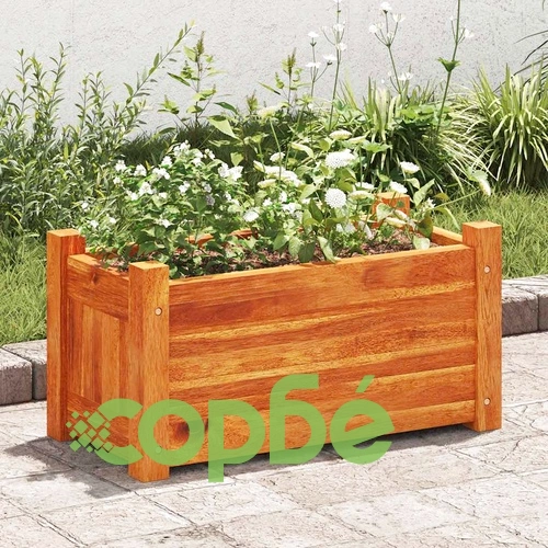 Градинска повдигната леха, акациево дърво, 50x25x25 см ➤ топ цена ➤ sorbe.bg