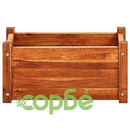 Градинска повдигната леха, акациево дърво, 50x25x25 см ➤ топ цена ➤ sorbe.bg