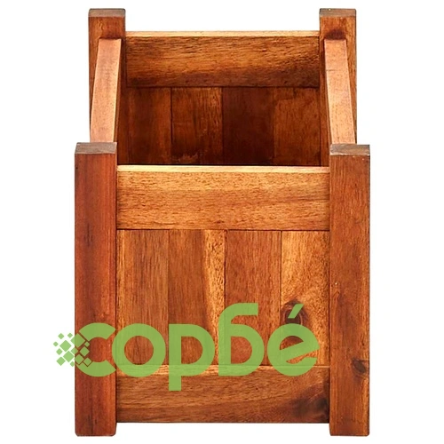 Градинска повдигната леха, акациево дърво, 50x25x25 см ➤ топ цена ➤ sorbe.bg