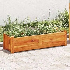 Градинска повдигната леха, акациево дърво, 100x30x25 см