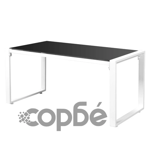 Градински комплект с възглавници, 4 части, стомана, бял ➤ топ цена ➤ sorbe.bg