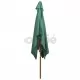Чадър за слънце, 200x300 см, дървен прът, зелен