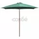 Чадър за слънце, 270x270 см, дървен прът, зелен