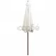 Чадър за слънце, 270x270 см, дървен прът, кремаво бяло