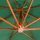 Висящ чадър за слънце, 350 см, дървен прът, зелен