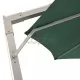 Висящ чадър за слънце, 350 см, алуминиев прът, зелен