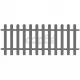 Дъсчена ограда, WPC, 200x80 см