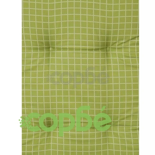 Възглавници за градински столове, 2 бр, 117x49 см, зелени ➤ топ цена ➤ sorbe.bg