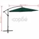 Чадър за слънце, свободновисящ, 3 м, зелен