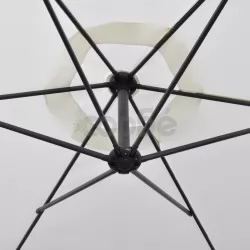 Свободновисящ чадър, 3 м, пясъчно бял