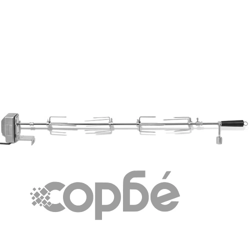 Барбекю шиш за ротисерия с мотор, стомана. 1000 мм ➤ топ цена ➤ sorbe.bg