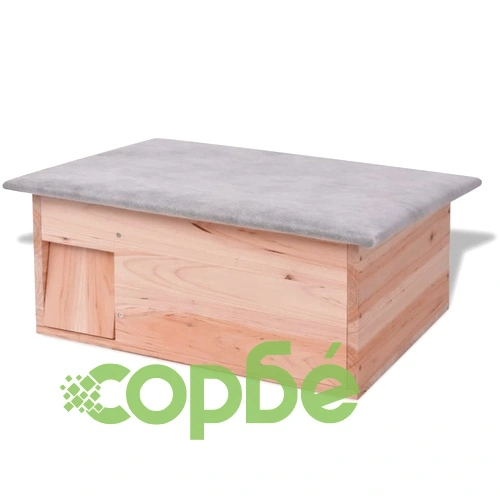 Къща за таралеж, 45x33x22 см, дърво ➤ топ цена ➤ sorbe.bg