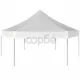 Шестоъгълна pop-up сгъваема шатра, кремавобяла, 3,6x3,1 м
