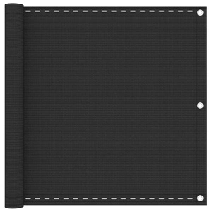 Балконски екран, HDPE, 90x400 см, антрацитно сиво