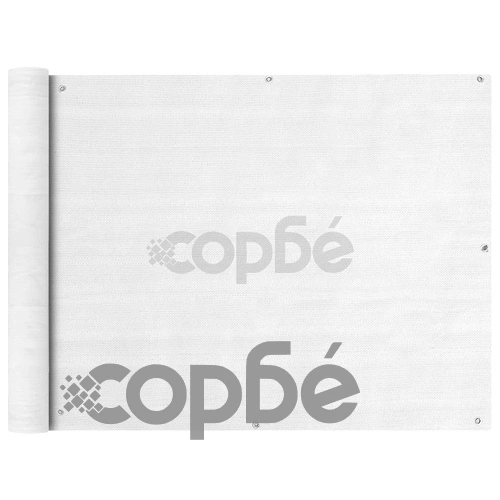 Балконски екран, HDPE, 90x400 см, бял ➤ топ цена ➤ sorbe.bg